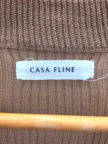 CASA FLINE(カーサフライン)Organic cotton ハイゲージリブカーディガン