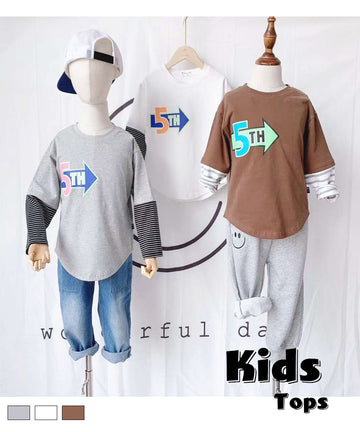 キッズファッション通販/KIDS /レイヤード風ロゴカットソー