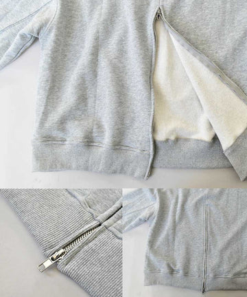 バックジップスウエットプルオーバー  24114 Back zippered sweatshirt pullover 　スウエットプルオーバー　プルオーバー　ジャージ　トップス　韓国ファッション　ものトン