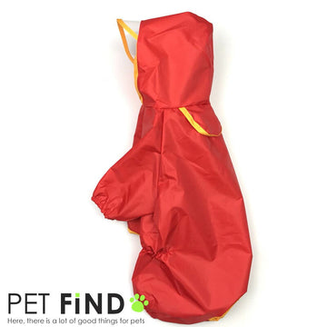 犬服 ブランド かわいい PETFiND 犬 服 犬のカッパ シンプル レインコート 厚手タイプ 6色 サイズ10号~18号