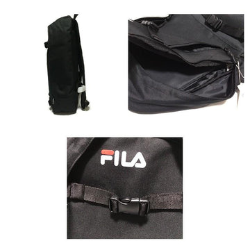 【セール SALE レビュー記載で送料無料】FILA フィラ リュック バッグ バックパック デイパック 2ベルト ボード ブラック リバイバル アローズ ビームス