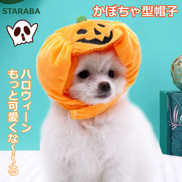 ハロウィンペット犬猫コスプレかぼちゃかわいい帽子メール便送料無料