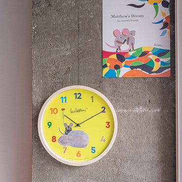 壁掛け時計壁掛け時計　クロック　時計　ナチュラル　Ｌｅｏ　Ｌｉｏｎｎｉ　レオレオニ　シック　レトロ　お洒落　おしゃれ　送料無料　シンプル　北欧　西海岸　ミッドセンチュリー