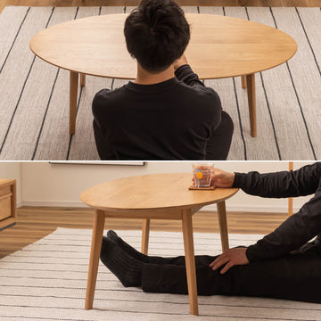Ｏｖａｌ（オーバル）センターテーブル　オーバルテーブル　北欧　おしゃれ　コンパクト　天然木　楕円型　スタイリッシュ　リビング　リビングテーブル　センターテーブル　テーブル　シンプル　一人暮らし　ナチュラル小さめ　おしゃれ　木製　机　つくえ　インテリア　リ
