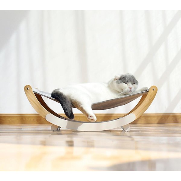 猫 ハンモック 猫ベッド 木製 スタンド型 揺れる 多機能  取り付け簡単 耐荷重 猫グッズ 猫カフェ Panni