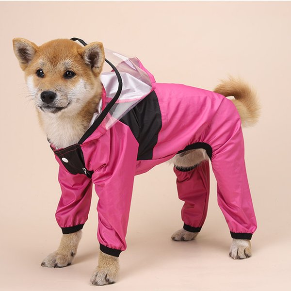 犬用 レインコート 犬 レインコート 透明フード 雨着 雨具 ドッグウェア お出かけ 雨の日散歩 犬レインコート 小型犬 中型犬 大型犬 2色 XS~4XL